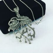 925 Ayar Gümüş Markazit Taşlı Kolye