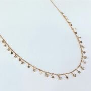 925 AYAR GÜMÜŞ ROSE YILDIZ KOLYE