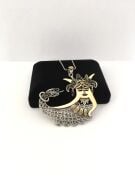 GÜMÜŞ TELKARİ ŞAHMERAN KOLYE