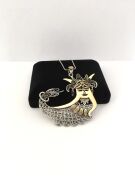 GÜMÜŞ TELKARİ ŞAHMERAN KOLYE