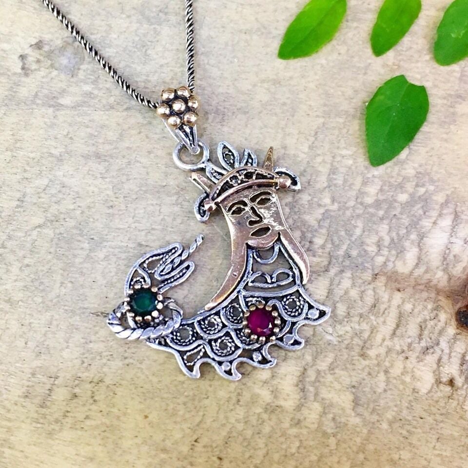 925 AYAR GÜMÜŞ ŞAHMERAN TELKARİ KOLYE