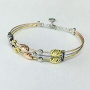 Dorika Dorissa Altın Yaldızlı Rose Gümüş  Zirkon Taşlı  Bilezik