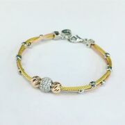 Dorica Dorissa Altın Yaldızlı Rose Gümüş Bileklik