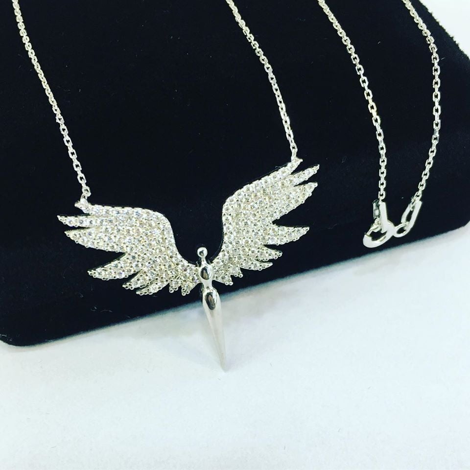 925 AYAR GÜMÜŞ MİKAİL KILICI KOLYE