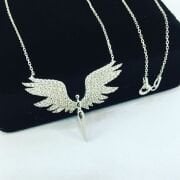 925 AYAR GÜMÜŞ MİKAİL KILICI KOLYE