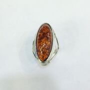 GÜMÜŞ ATEŞ KEHRİBARI MEKİK YÜZÜK