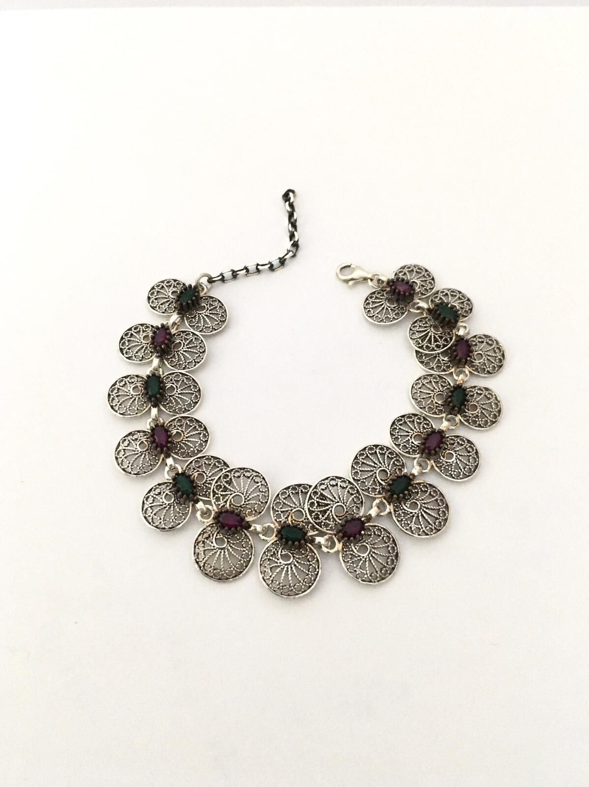 GÜMÜŞ KIRK AYAK EL İŞİ TELKARİ BİLKLİK