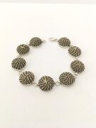 GÜMÜŞ HASIR ÖRME MARDİN TELKARİ BİLEKLİK