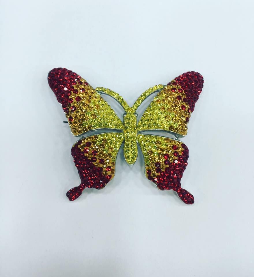 925 AYAR GÜMÜŞ KELEBEK BROŞ