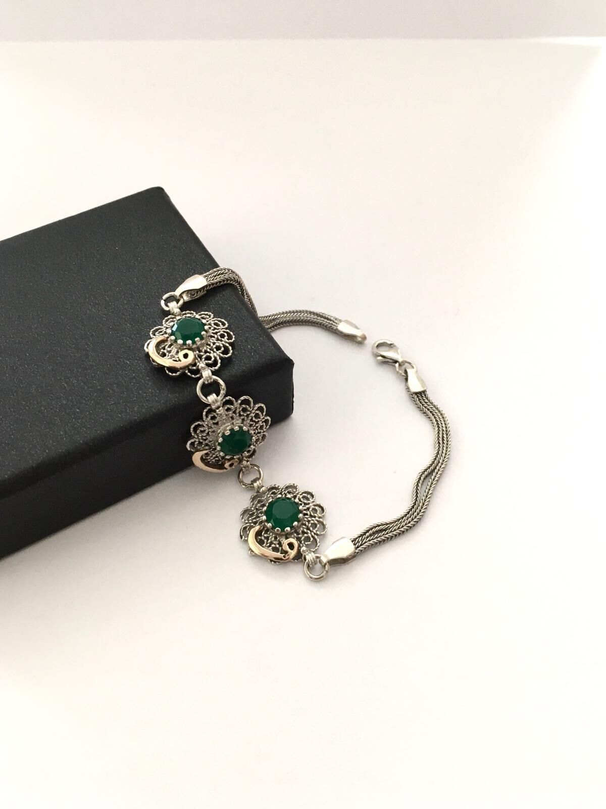 GÜMÜŞ VAV HARFLİ OTANTİK BİLEKLİK