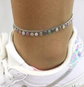 GÜMÜŞ RENKLİ ZİRKON TAŞLI HALHAL