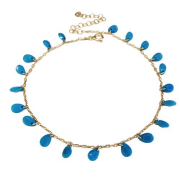 Gümüş ROSE BRONZ RENK DAMLA Turkuaz Taşlı HALHAL