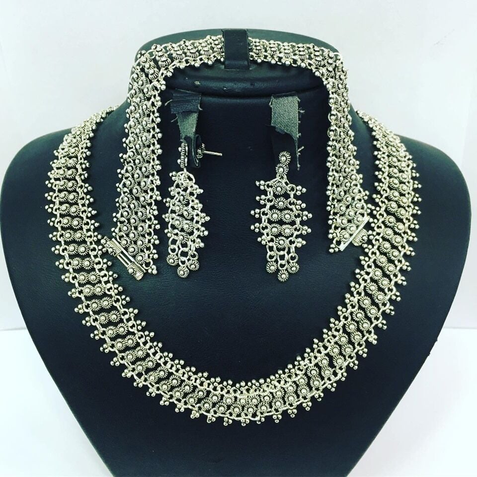 925 GÜMÜŞ TELKARİ KIRKAYAK İKİ SIRALI TAKIM