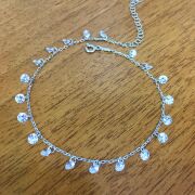 Gümüş Zirkon Taşlı Halhal