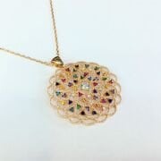 925  GÜMÜŞ YAŞAM ÇİÇEĞİ KOLYE