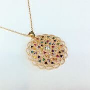 925  GÜMÜŞ YAŞAM ÇİÇEĞİ KOLYE