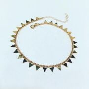 Gümüş Rose Bronz Renk Üçgen Halhal