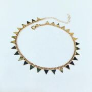 Gümüş Rose Bronz Renk Üçgen Halhal