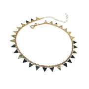 Gümüş Rose Bronz Renk Üçgen Halhal