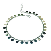 Gümüş Yuvarlak Pullu Halhal