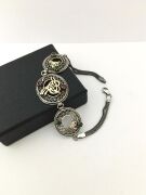 GÜMÜŞ TUĞRA LI KÖK SAFİR TAŞLI BİLEKLİK