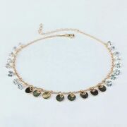 Gümüş Rose Zirkon Taşlı Ve Pullu Halhal