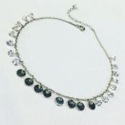 Gümüş Zirkon Taşlı Ve Pullu Halhal