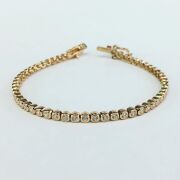 Gümüş Rose Bronz Renk Zirkon Taşlı Su Yolu Bileklik