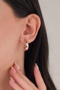 20 mm GÜMÜŞ Rose Kaplama Göz Yaşı Damlası Şarnel KÜPE