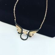 925  GÜMÜŞ ROSE MELEK KANADI TEK TAŞ KOLYE