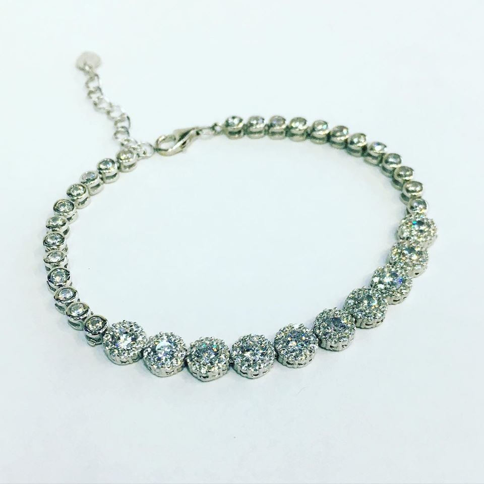 GÜMÜŞ ZİRKON TAŞLI BİLEKLİK