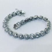 GÜMÜŞ ZİRKON TAŞLI SU YOLU BİLEKLİK