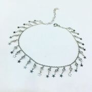 925 AYAR GÜMÜŞ ZİRKON TAŞLI YILDIZ HALHAL