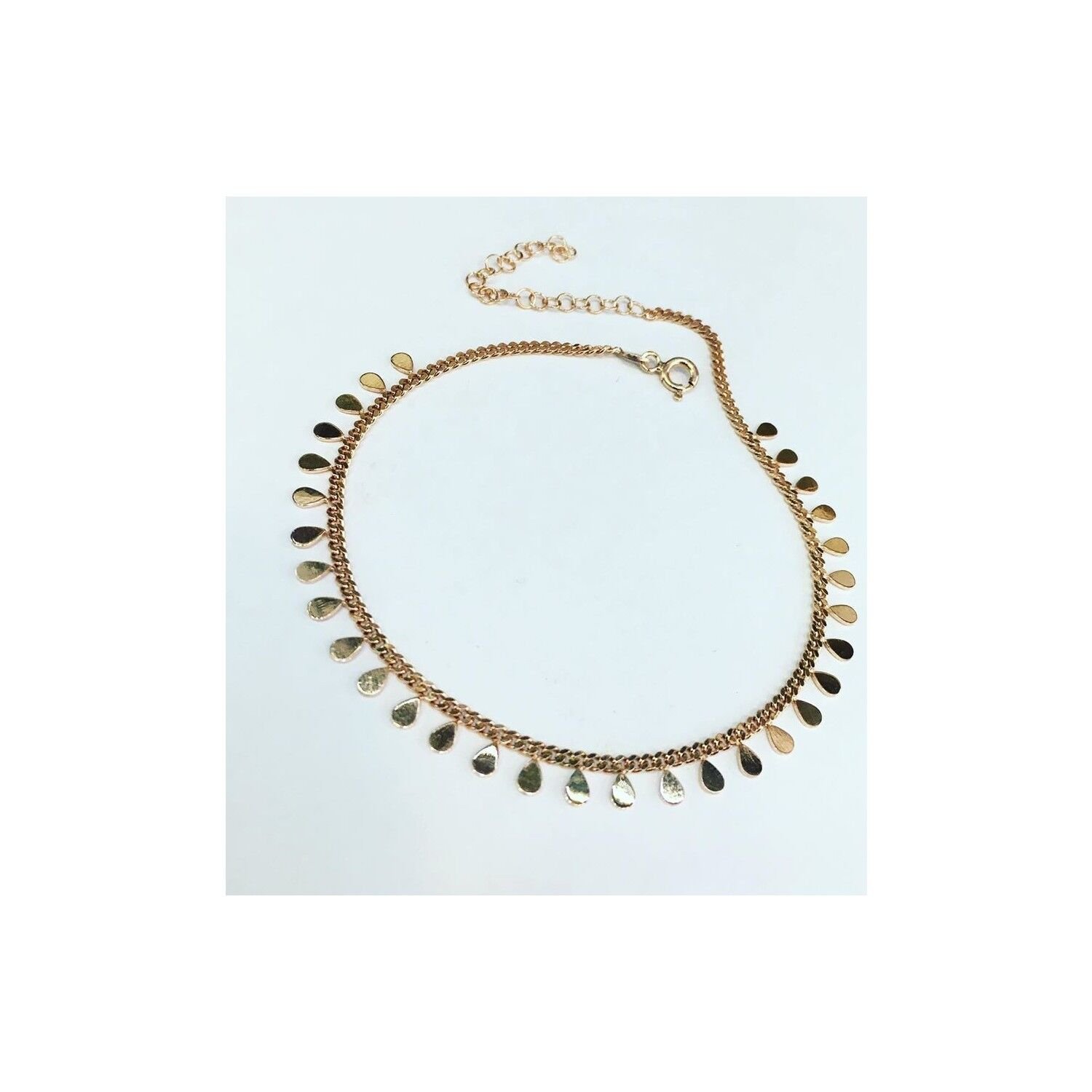 TMT Gümüş Damla Pullu Halhal