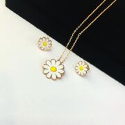 GÜMÜŞ ROSE BRONZ RENK  PAPATYA SET