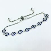 GÜMÜŞ NAZAR BONCUKLU DAMLA BİLEKLİK