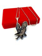 GÜMÜŞ KARTAL ERKEK KOLYE