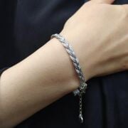 925 AYAR GÜMÜŞ  HASIR BİLEKLİK