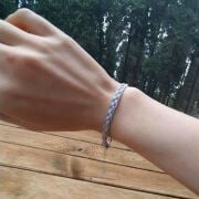 925 AYAR GÜMÜŞ  HASIR BİLEKLİK