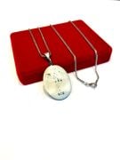 GÜMÜŞ AY YILDIZ ERKEK KOLYE