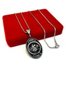 GÜMÜŞ OSMANLI TUĞRASI ERKEK KOLYE