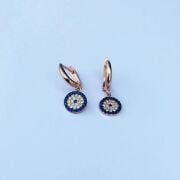 NAZAR BONCUĞU ROSE GÜMÜŞ KÜPE