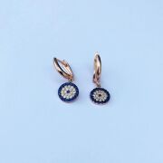 NAZAR BONCUĞU ROSE GÜMÜŞ KÜPE