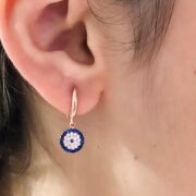 NAZAR BONCUĞU ROSE GÜMÜŞ KÜPE