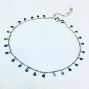 GÜMÜŞ DAMLA PULLU HALHAL