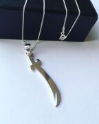 GÜMÜŞ ZÜLFİKAR HZ. ALİ KILICI KOLYE