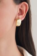 GÜMÜŞ ALTIN GOLD KAPLAMA OVAL SADE DÜZ MODERN KÜPE