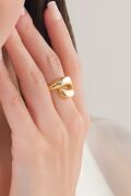 GÜMÜŞ ALTIN GOLD KAPLAMA DÜZ SADE MODERN AYARLANABİLİR YÜZÜK