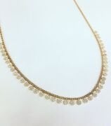 GÜMÜŞ ROSE ZİRKON TAŞLI SIRALI  KOLYE