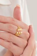 GÜMÜŞ ALTIN GOLD KAPLAMA ALTI TOPLU MODERN AYARLANABİLİR YÜZÜK